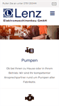 Mobile Screenshot of lenz-motoren.de