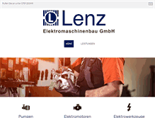 Tablet Screenshot of lenz-motoren.de